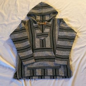 (M) Boys Retro Fit Hand Made Knit Poncho